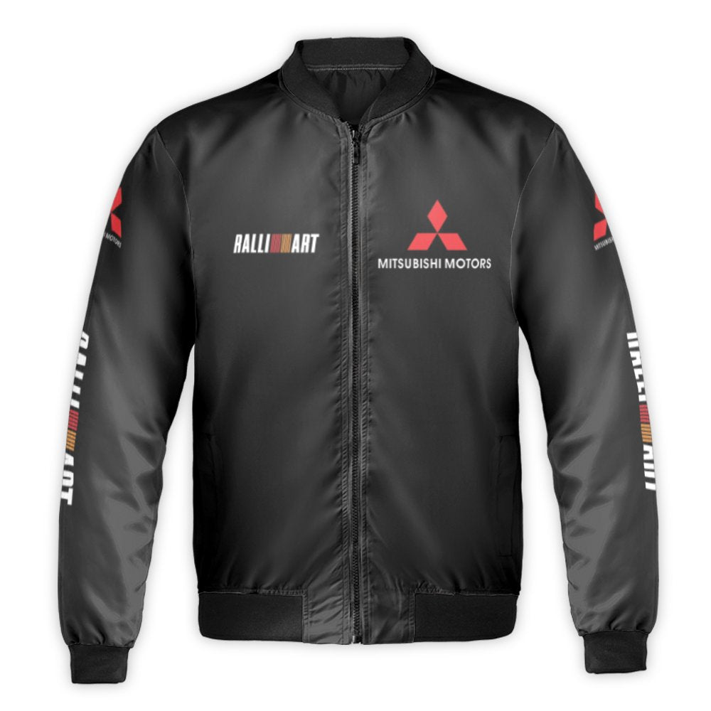 Mitsubishi Ralliart Bomber Jacket | JDM Rally Racing Streetwear | Durable Nylon Outer Shell | Premium Gift for Motorsport Fan