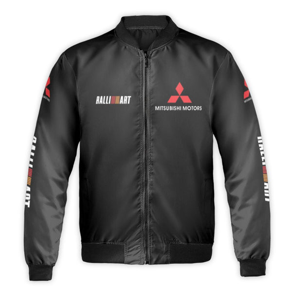 Mitsubishi Ralliart Bomber Jacket | JDM Rally Racing Streetwear | Durable Nylon Outer Shell | Premium Gift for Motorsport Fan