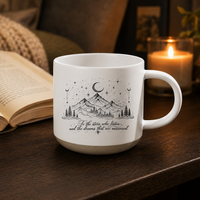 To The Stars Who Listen - Celestial Mountain Line Art Mug