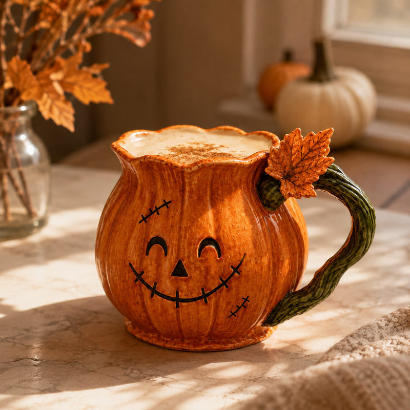 Stitched Grin - A Study in Sculpted Autumn Form