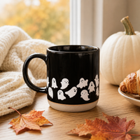 Quiet Haunting - Small Ghosts in a Dark Field Mug