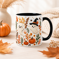 Two Little Ghosts - Cozy Autumn Halloween Mug