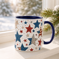 Stars All Over - Americana Patchwork Mug