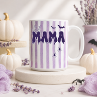 MAMA in Violet - Drip Letters, Webs and Quiet Suspension