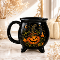 Grinning Jack - Witch Hat Cauldron Mug