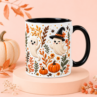 Two Little Ghosts - Cozy Autumn Halloween Mug