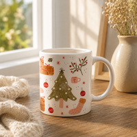 Quiet Christmas - A Hand-Painted Study in Warm Holiday Motifs