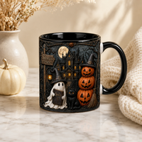 Spells and Moonlight - Haunted House Halloween Mug