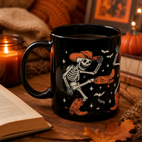 Midnight Two-Step - Dancing Cowboy Skeleton Halloween Mug
