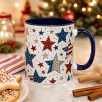Stars All Over - Americana Patchwork Mug