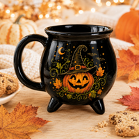 Grinning Jack - Witch Hat Cauldron Mug