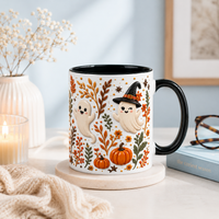 Two Little Ghosts - Cozy Autumn Halloween Mug