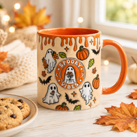 Spooky Vibes - Ghost Sticker Sheet Halloween Mug