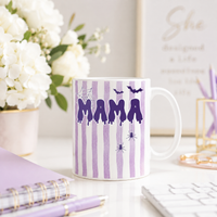 MAMA in Violet - Drip Letters, Webs and Quiet Suspension