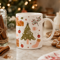 Quiet Christmas - A Hand-Painted Study in Warm Holiday Motifs