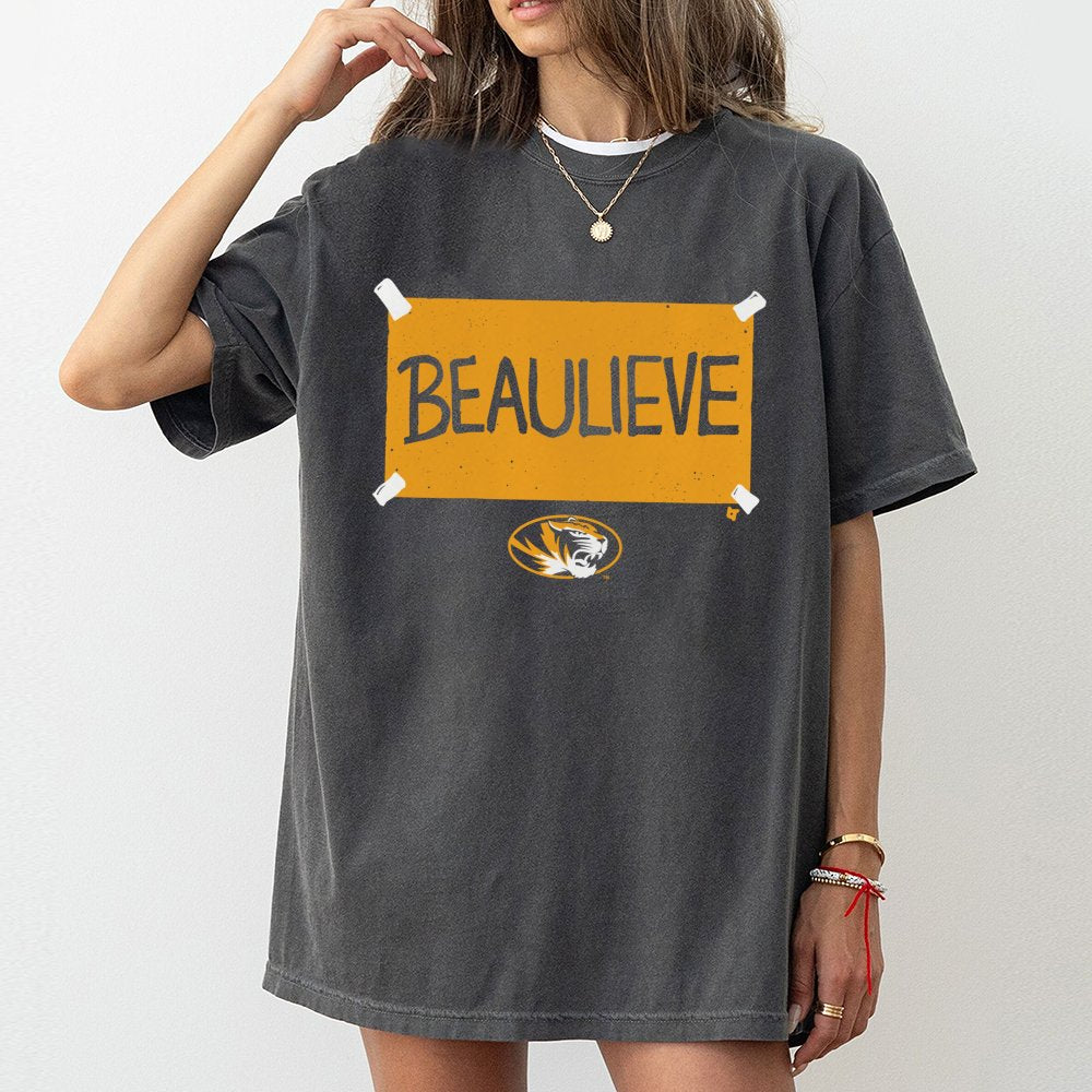 Missouri Tigers Football T-Shirt | Beaulieve Graphic Fan Tee | Premium Cotton Casual Apparel | Gift for Mizzou Sports Fans an