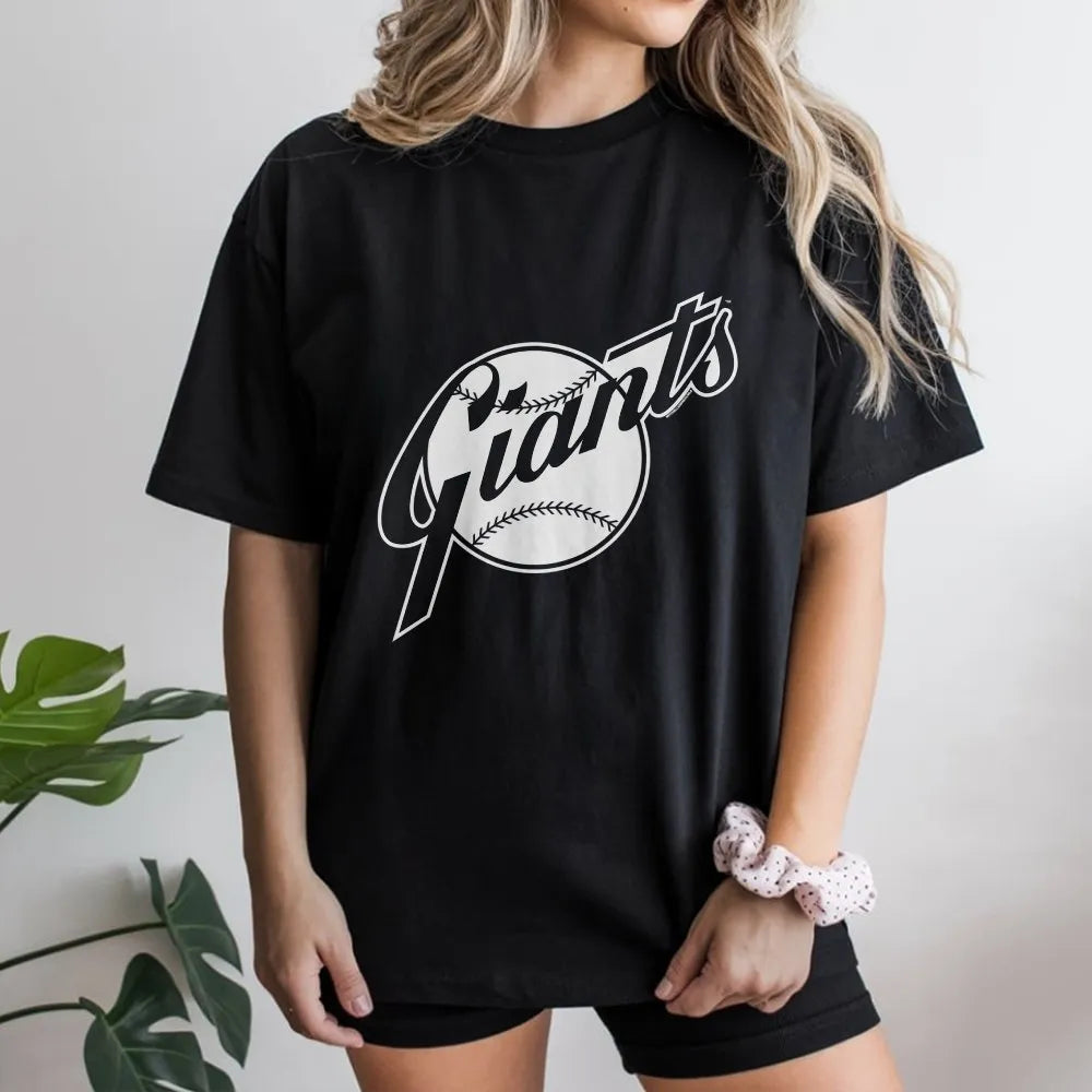 Giants Baseball T-Shirt | Script Logo Graphic Design | Premium Cotton | Sport Fan Gift for Men and Women