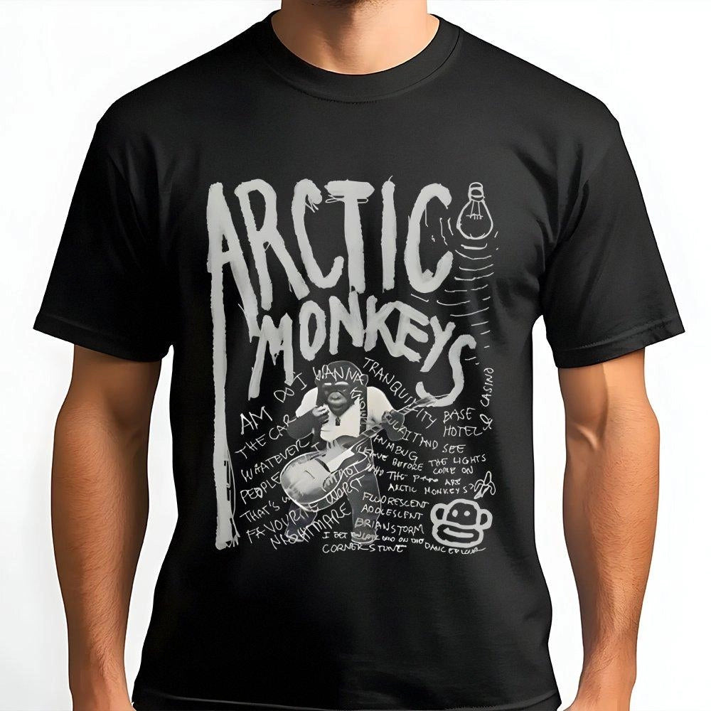 Arctic Monkeys Graphic T-Shirt | Retro Rock Band Album Art | Premium Cotton Music Merch | Indie Rock Fan Gift for Men and Wom