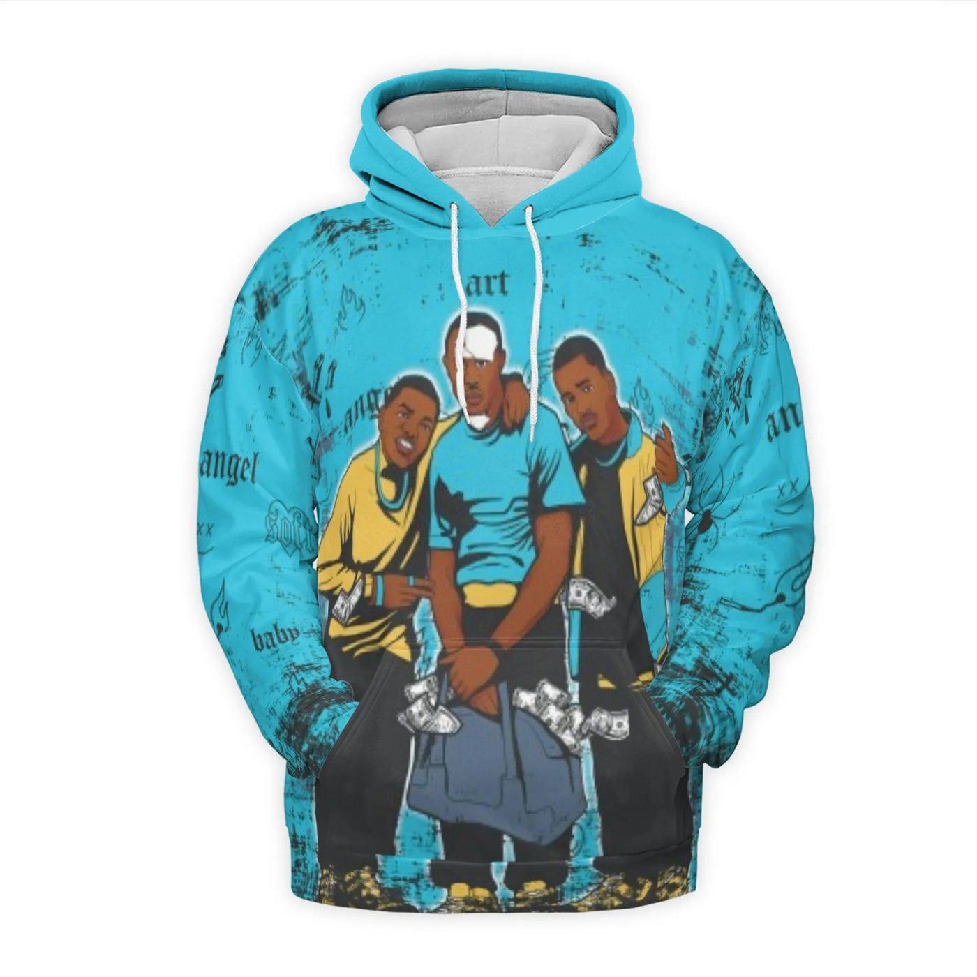 Paid In Full Graphic Hoodie | 90s Cult Classic Movie Print | Premium Brushed Fleece Pullover | Streetwear Gift For Fans