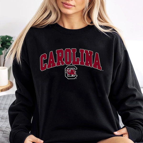 University of South Carolina Gamecocks Sweatshirt | Vintage Arch Graphic Crewneck | Premium Cotton Blend | Gift for Students 