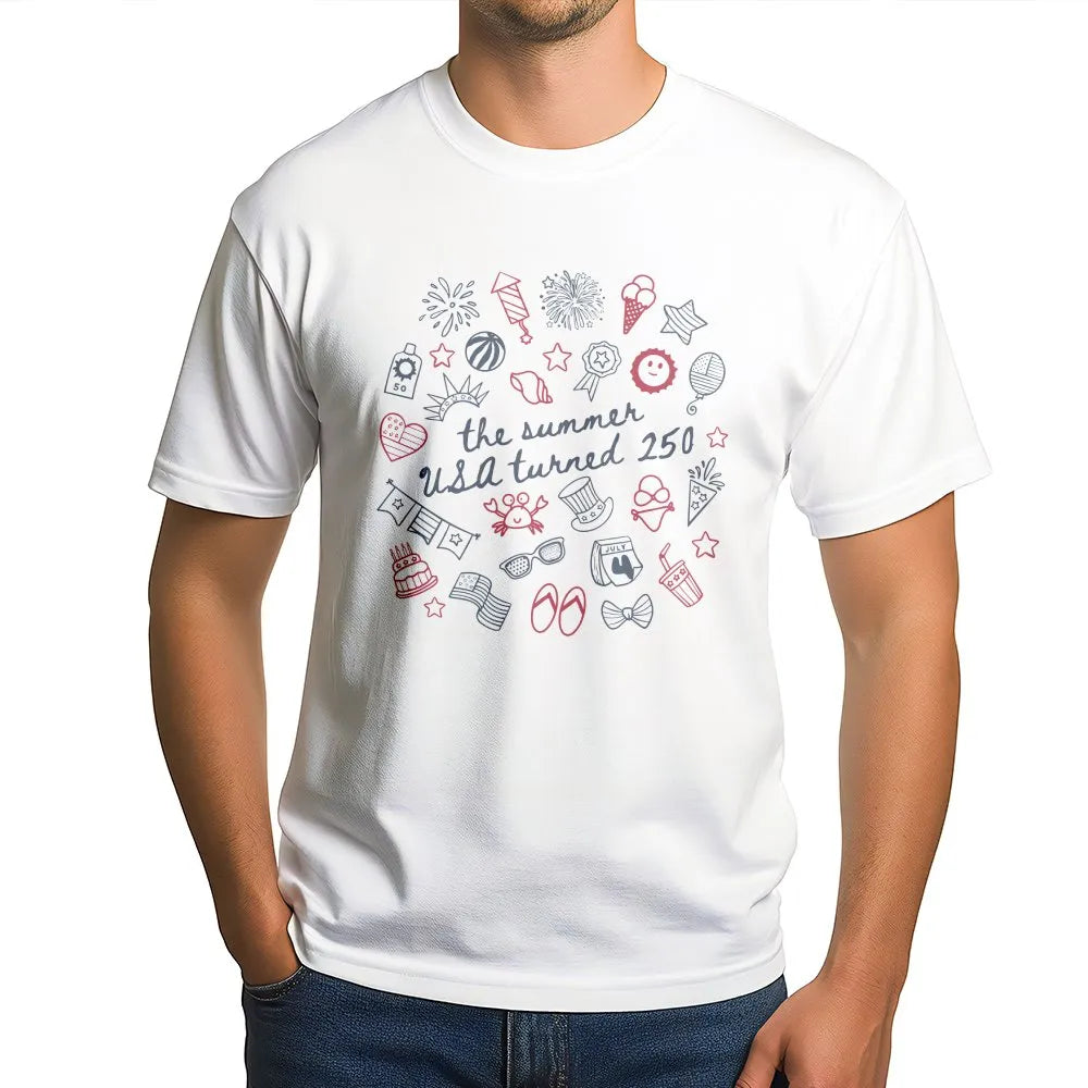 America 250th Anniversary Sweatshirt | The Summer USA Turned 250 Graphic | Ultra-Soft Cotton Blend | Commemorative Patriotic