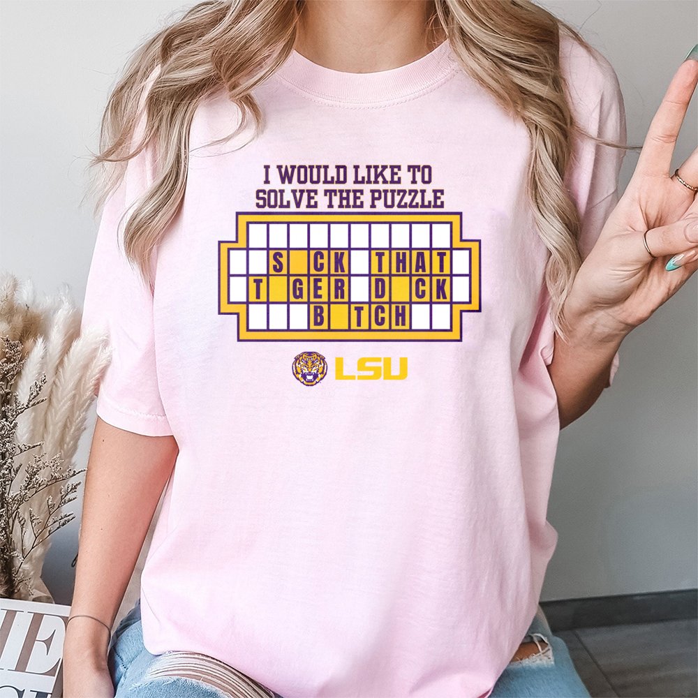 LSU Football Fan T-Shirt | Funny Word Puzzle Graphic Tee | Premium Cotton Unisex Apparel | Gift for Tigers Fans and College T