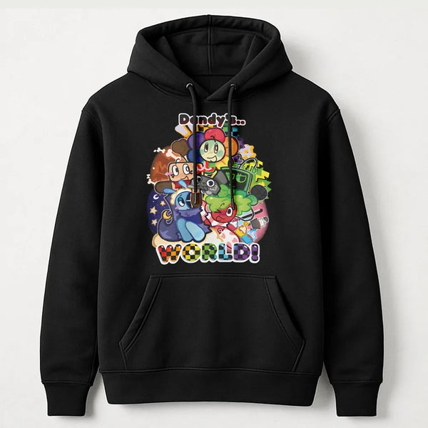Dandy's World Gaming Hoodie | Colorful Cartoon Character Art | Premium Cotton Blend | Gamer Gift for Fans