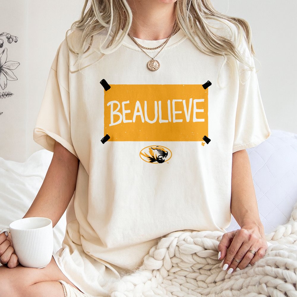Missouri Tigers Football T-Shirt | Beaulieve Graphic Fan Tee | Premium Cotton Casual Apparel | Gift for Mizzou Sports Fans an