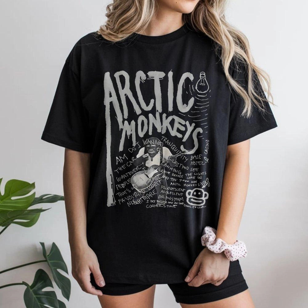 Arctic Monkeys Graphic T-Shirt | Retro Rock Band Album Art | Premium Cotton Music Merch | Indie Rock Fan Gift for Men and Wom
