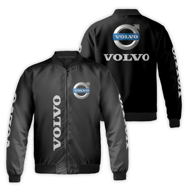 Volvo Bomber Jacket | Logo Streetwear | Durable Nylon Shell | Gift for Swedish Car Enthusiasts & Auto Fans