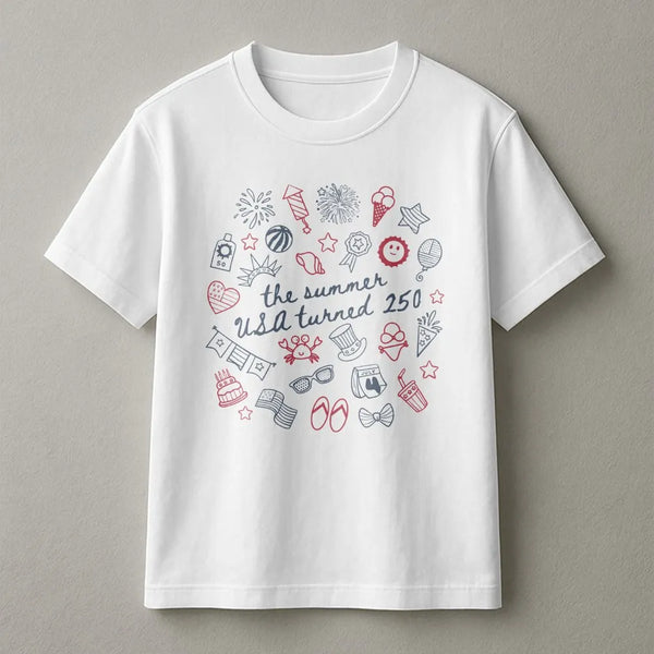 America 250th Anniversary Sweatshirt | The Summer USA Turned 250 Graphic | Ultra-Soft Cotton Blend | Commemorative Patriotic