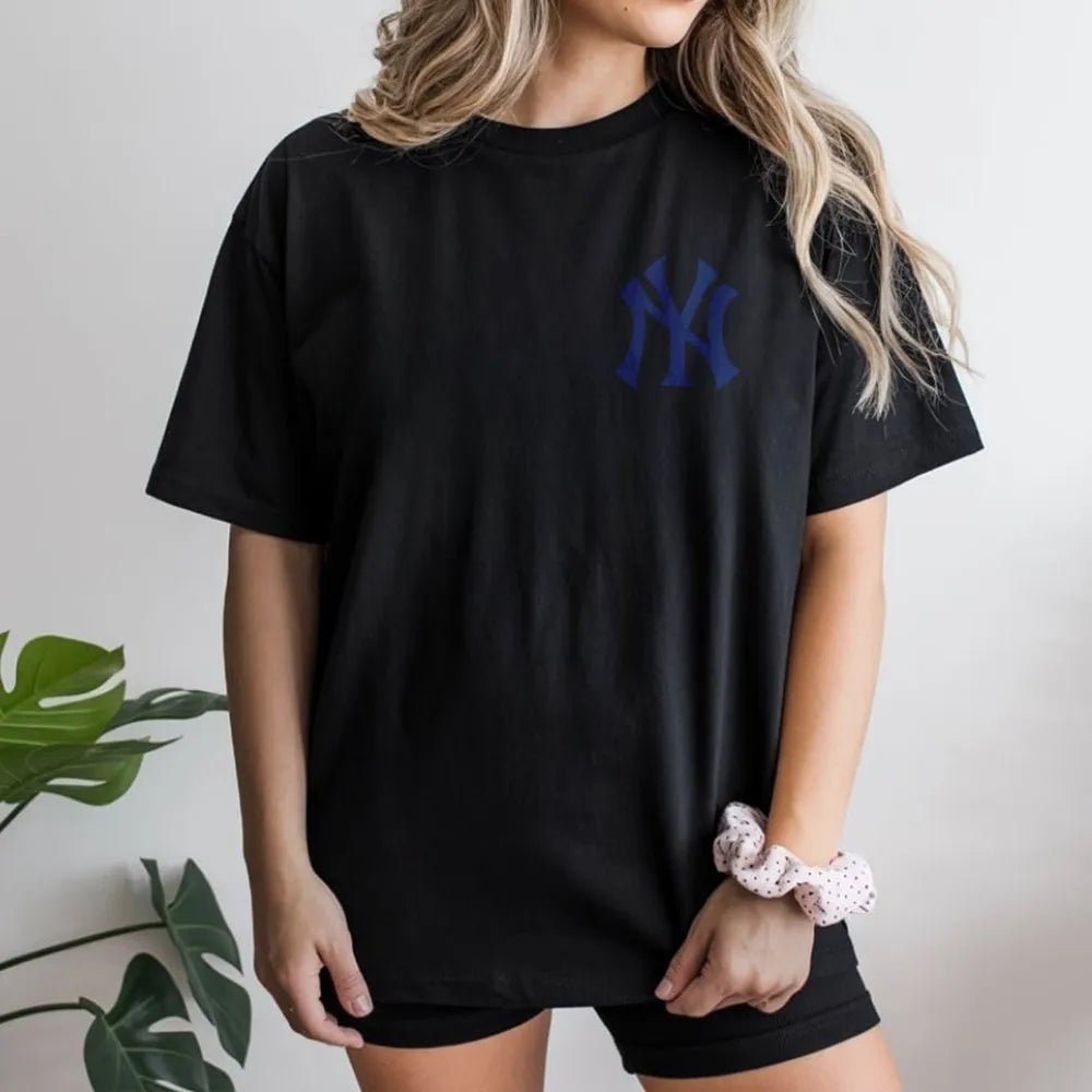 NY Logo T-Shirt | Minimalist Baseball Inspired Graphic | Premium Soft Cotton Tee | Unisex Sport Style Gift for Fans