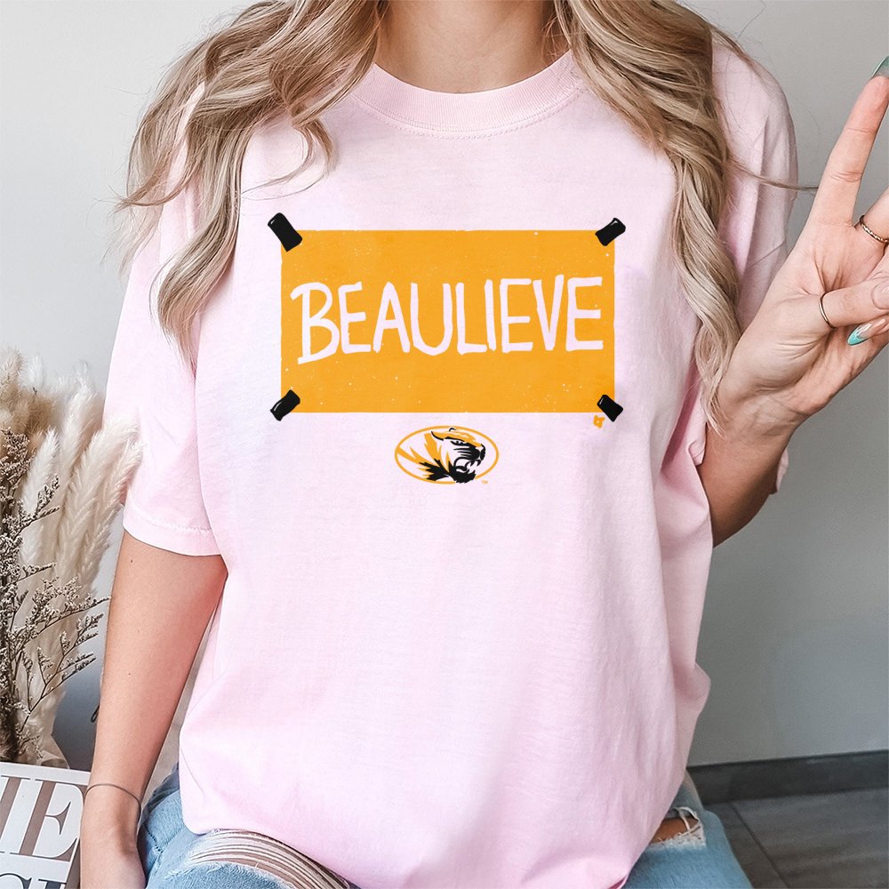 Missouri Tigers Football T-Shirt | Beaulieve Graphic Fan Tee | Premium Cotton Casual Apparel | Gift for Mizzou Sports Fans an