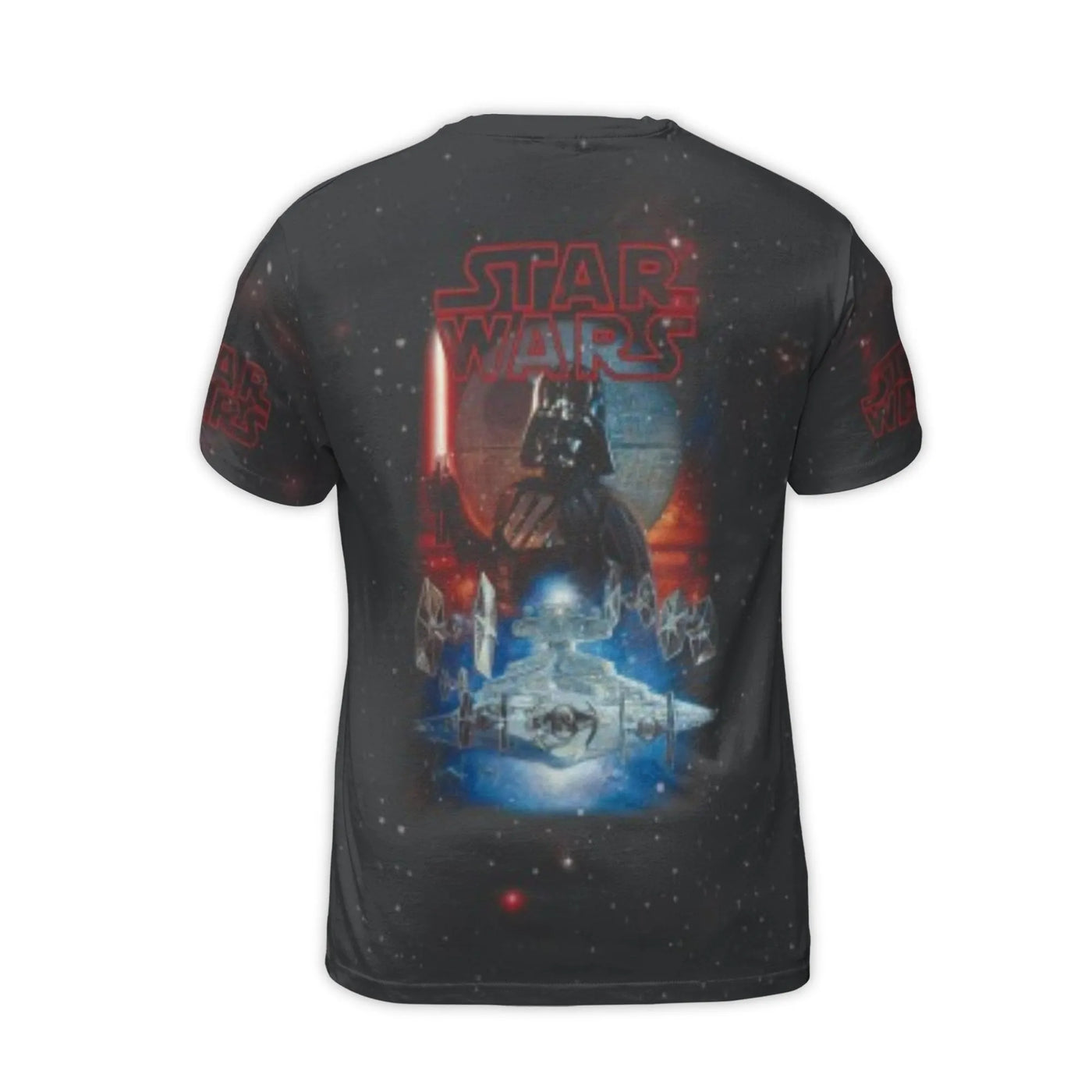Star Wars Darth Vader T-Shirt | Galactic Empire All-Over 3D Graphic Print | Premium Polyester Spandex Jersey | Sci-Fi Fan Bir