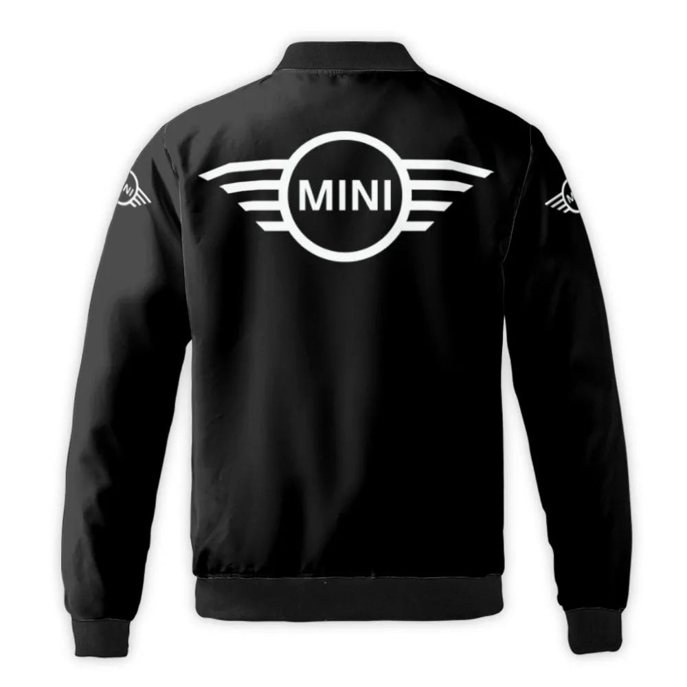 Mini Wing Logo Bomber Jacket | Streetwear Windbreaker | Nylon Quilt Lined | Unisex Automotive Fan Apparel Gift