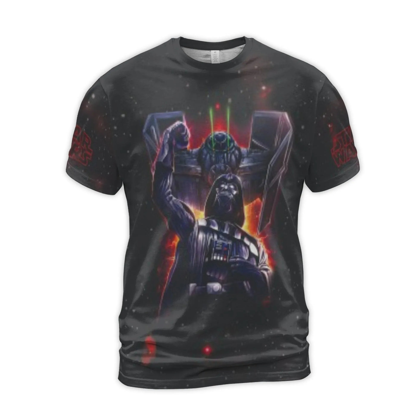 Star Wars Darth Vader T-Shirt | Galactic Empire All-Over 3D Graphic Print | Premium Polyester Spandex Jersey | Sci-Fi Fan Bir