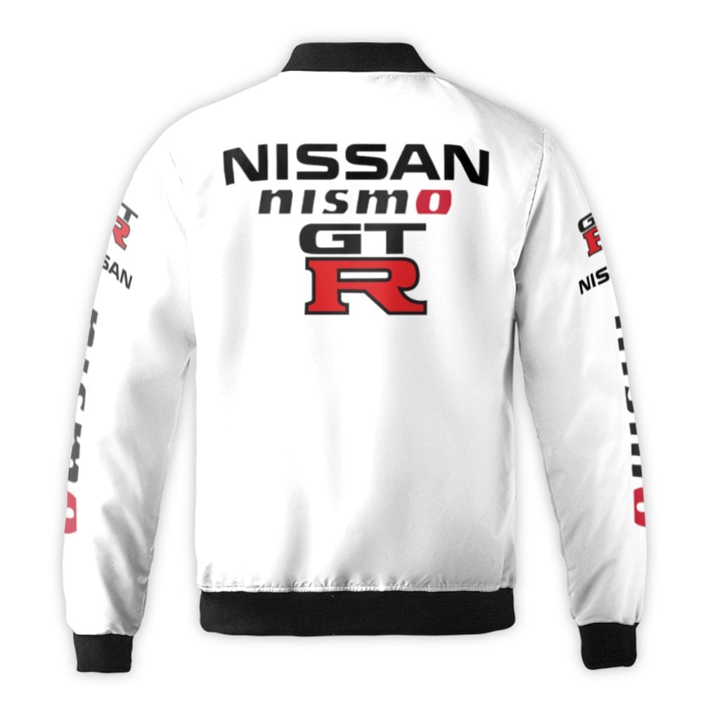 Nissan GT-R Nismo Bomber Jacket | Japanese JDM Streetwear Racing Apparel | Durable Nylon Shell | Motorsport Gift for Car Enth