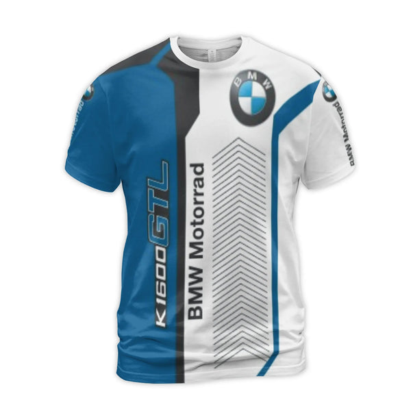 BMW Motorrad K1600GTL Graphic T-Shirt | Personalized Custom Name 3D Print | Premium Polyester Jersey | Biker Gift for Motorcy