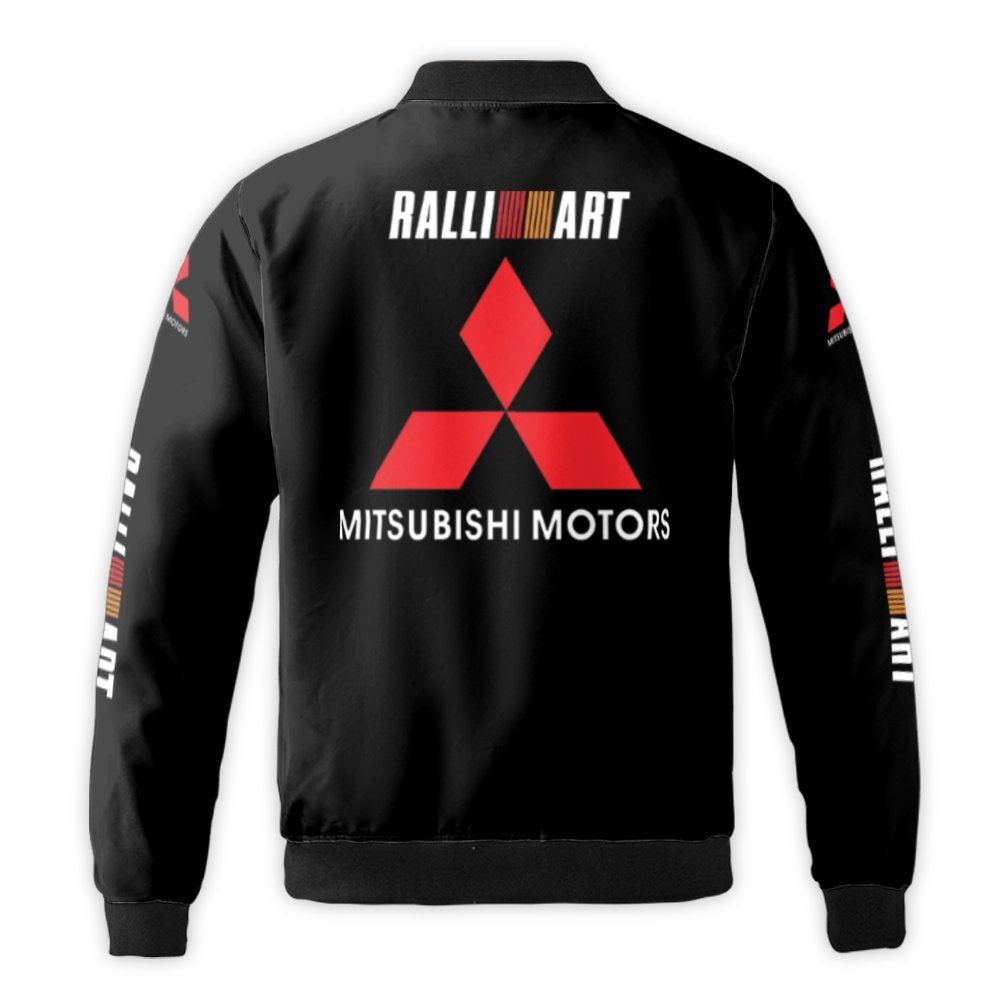 Mitsubishi Ralliart Bomber Jacket | JDM Rally Racing Streetwear | Durable Nylon Outer Shell | Premium Gift for Motorsport Fan
