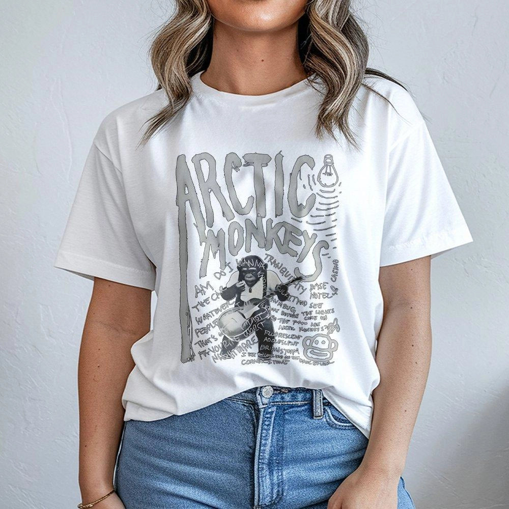 Arctic Monkeys Graphic T-Shirt | Retro Rock Band Album Art | Premium Cotton Music Merch | Indie Rock Fan Gift for Men and Wom