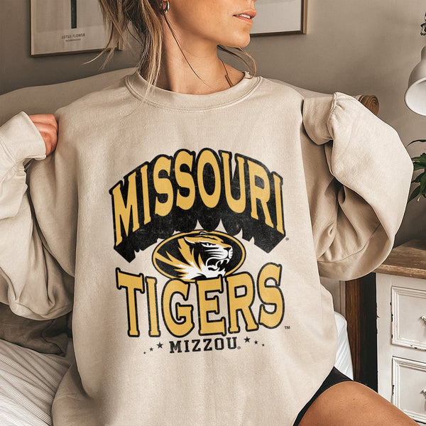 Missouri Tigers Sweatshirt | Vintage Mizzou Graphic Crewneck | Soft Premium Fleece | University Gift for Students & Alumni