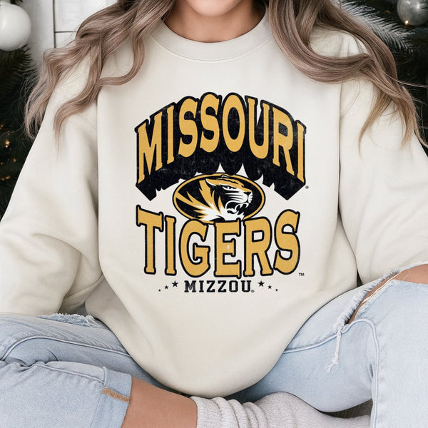 Missouri Tigers Sweatshirt | Vintage Mizzou Graphic Crewneck | Soft Premium Fleece | University Gift for Students & Alumni