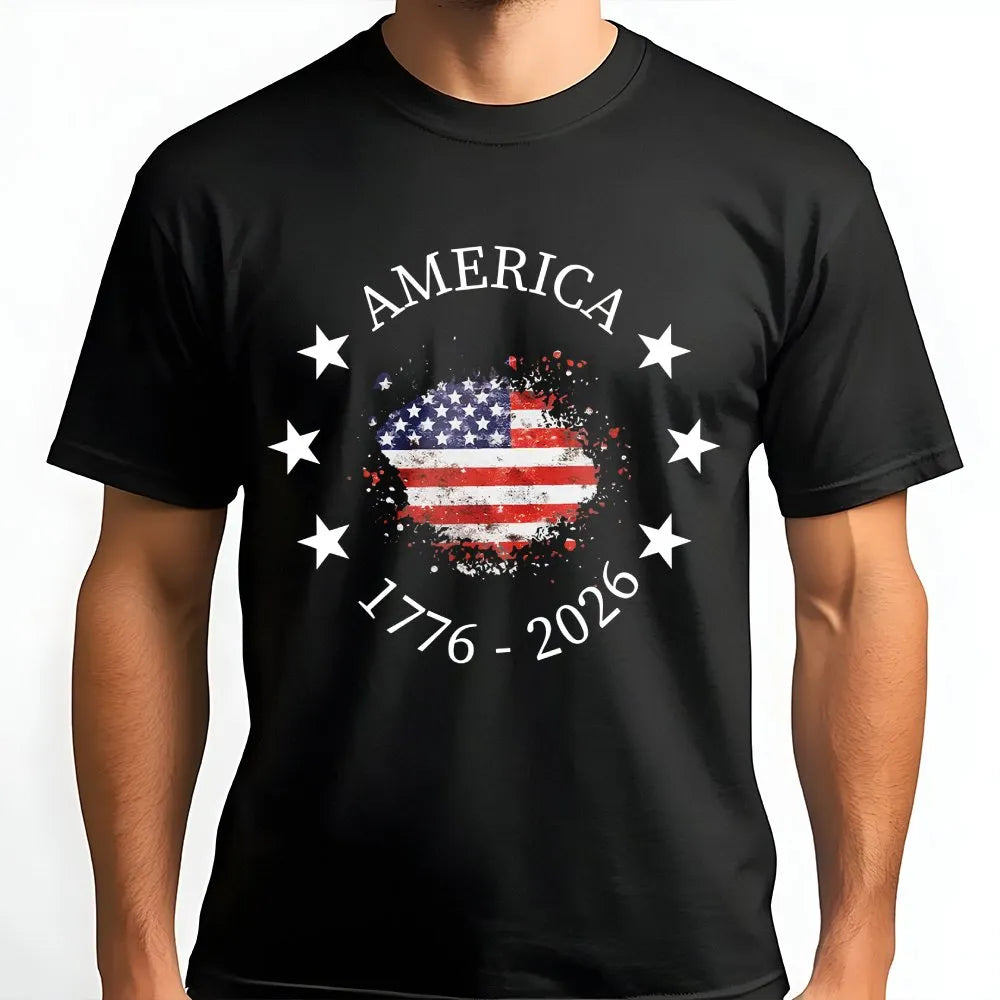 America 250th Anniversary Sweatshirt | Vintage 1776-2026 USA Flag | Soft Cotton Blend | Collector's Patriotic 4th of July Gif