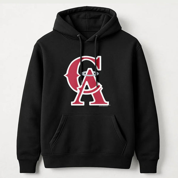 California Angels Baseball Hoodie | Classic Logo Graphic Sweatshirt | Premium Cotton-Blend | Fan Apparel Gift for MLB Basebal