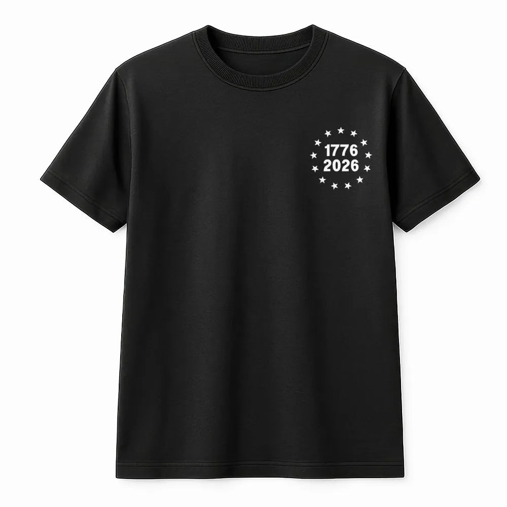 America 250th Anniversary T-Shirt | Semiquincentennial 1776-2026 Star Design | Soft Cotton Blend | Commemorative Patriotic Gi