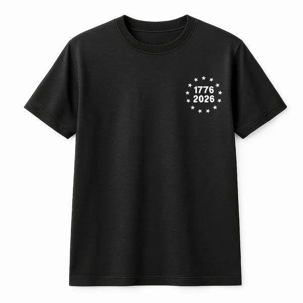 America 250th Anniversary T-Shirt | Semiquincentennial 1776-2026 Star Design | Soft Cotton Blend | Commemorative Patriotic Gi