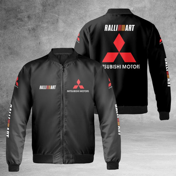 Mitsubishi Ralliart Bomber Jacket | JDM Rally Racing Streetwear | Durable Nylon Outer Shell | Premium Gift for Motorsport Fan