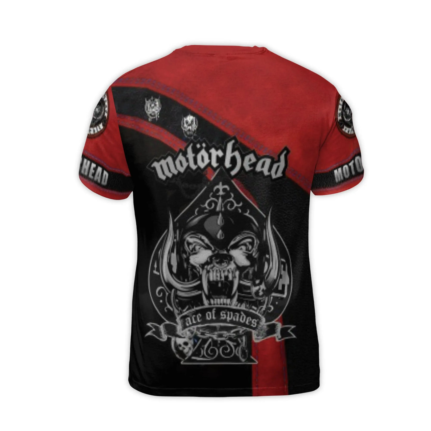 Motörhead 3D Graphic T-Shirt | Lemmy Kilmister Ace Of Spades Design | Premium Polyester Jersey Blend | Rock Music Fan Gift