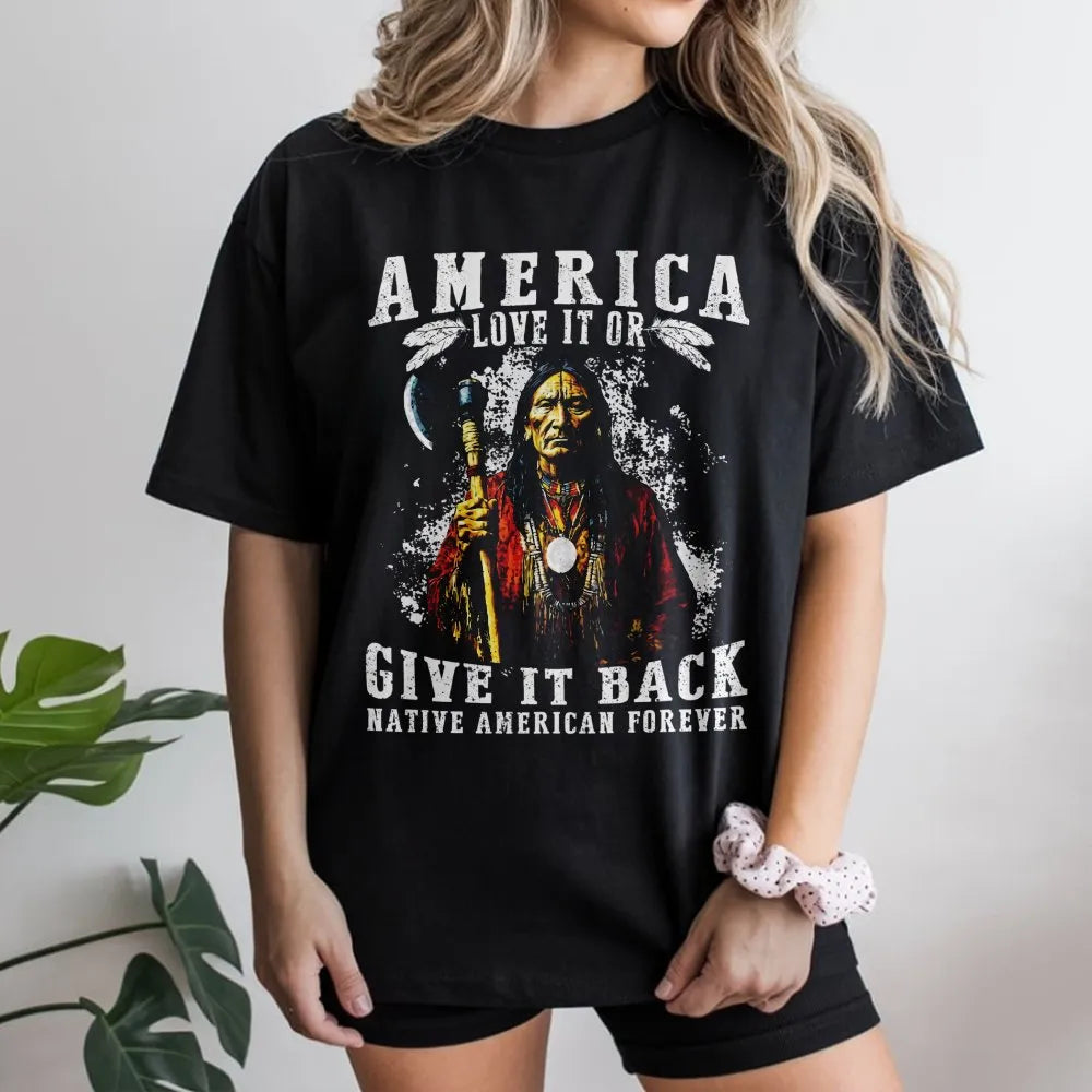 Native American Heritage T-Shirt | Patriotic Indigenous Pride Graphic | Premium Ringspun Cotton | Unisex Gift for Activists a