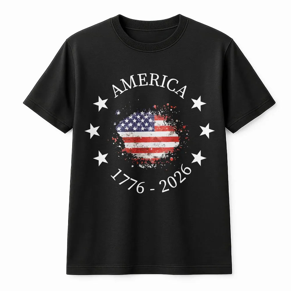America 250th Anniversary Sweatshirt | Vintage 1776-2026 USA Flag | Soft Cotton Blend | Collector's Patriotic 4th of July Gif